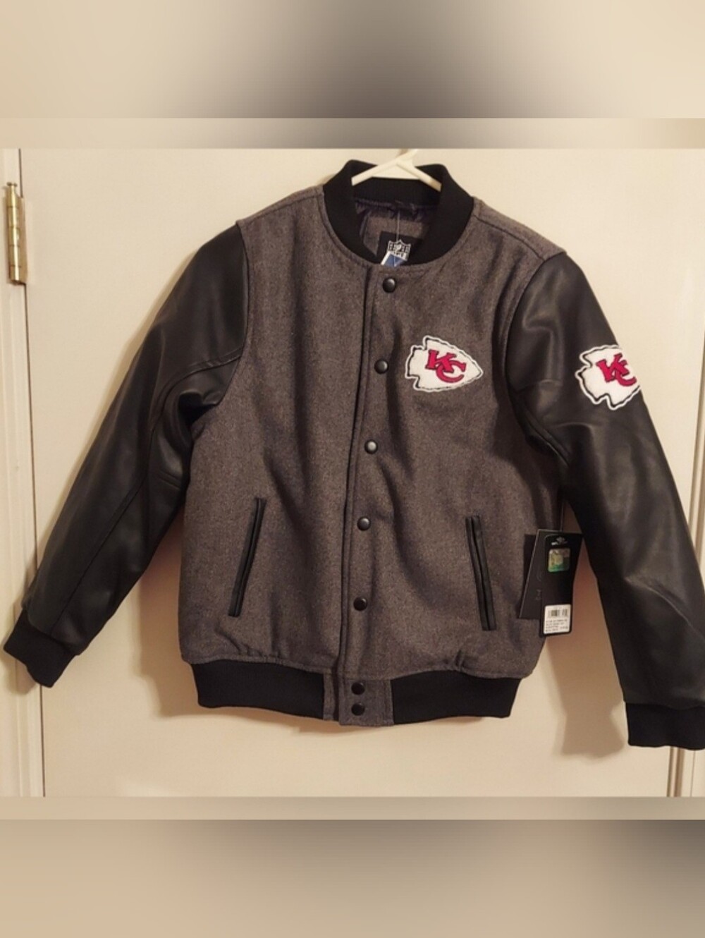 Kansas City Chiefs Jacket SUPER BOWL Coat Sz Youth Medium 14/16